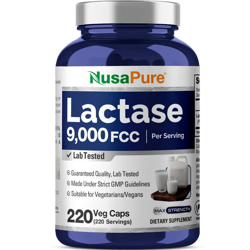 Vegan Lactase Enzyme 220 Veg Capsules X925614
