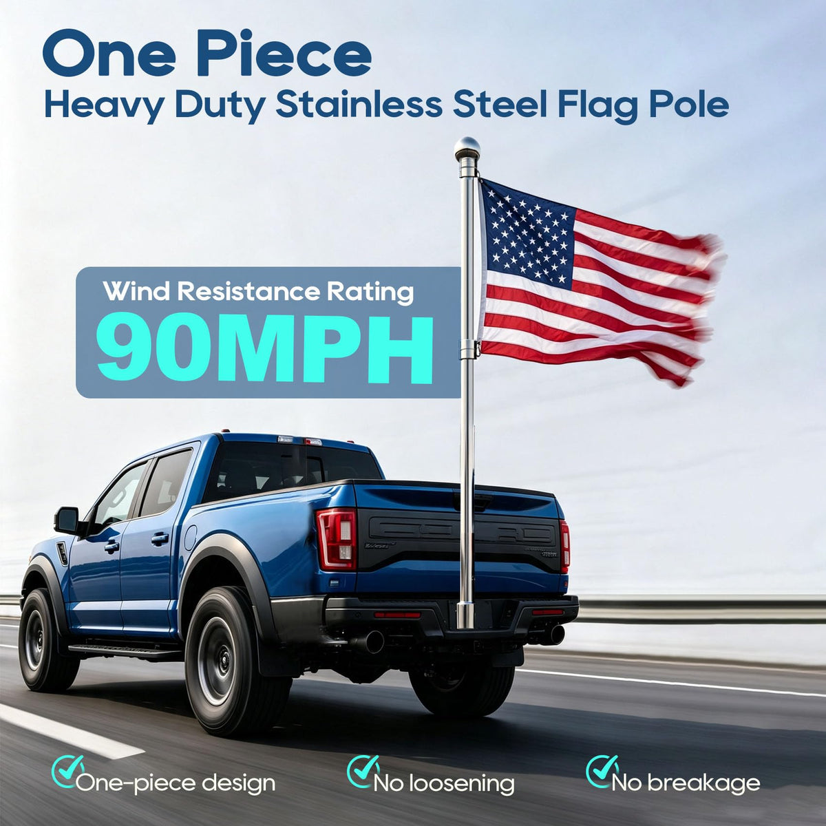 5FT One-Piece Flagpole 2-Pack U7929