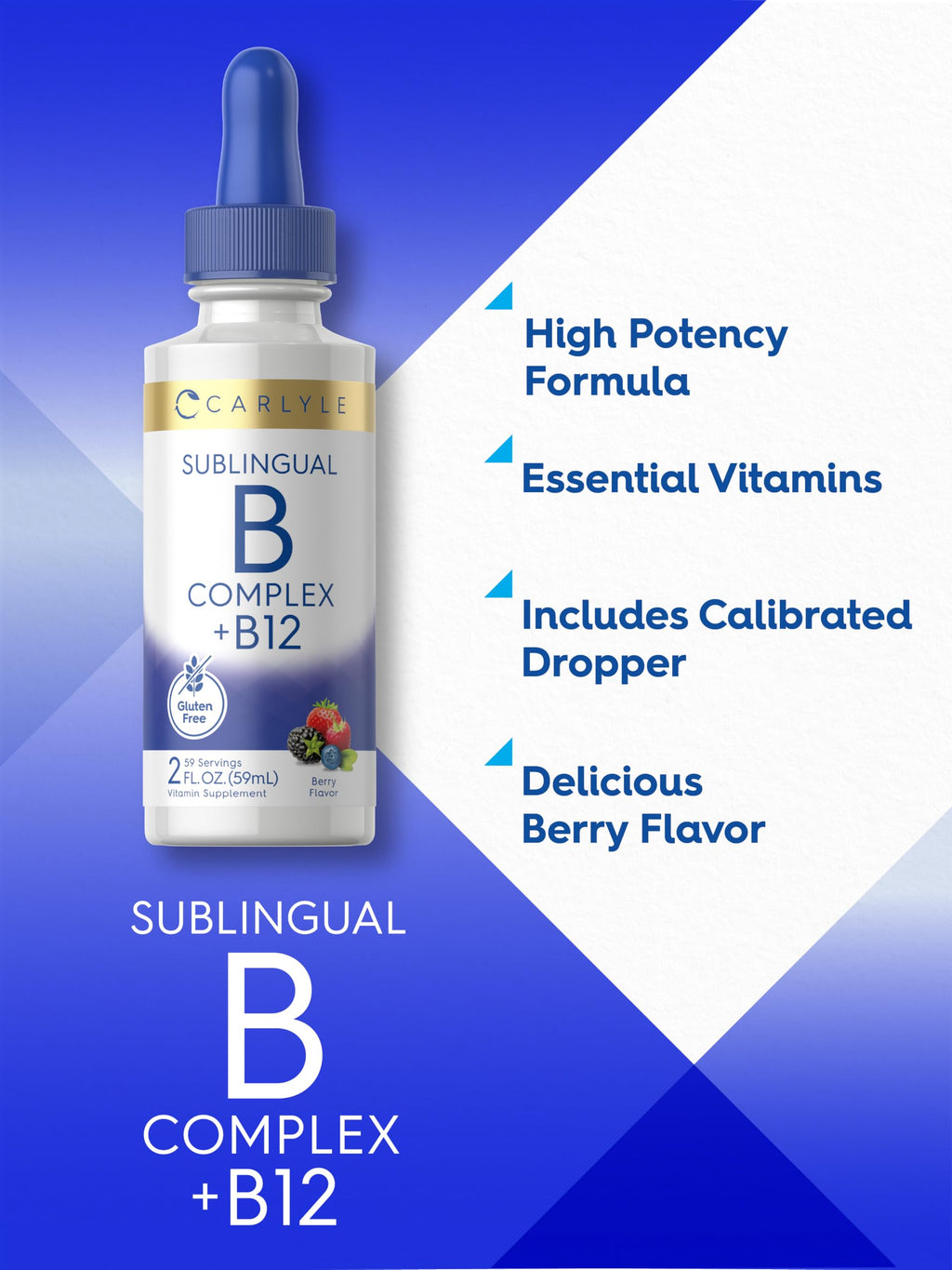Vitamin B Complex Sublingual Liquid Drops 2 fl oz O677