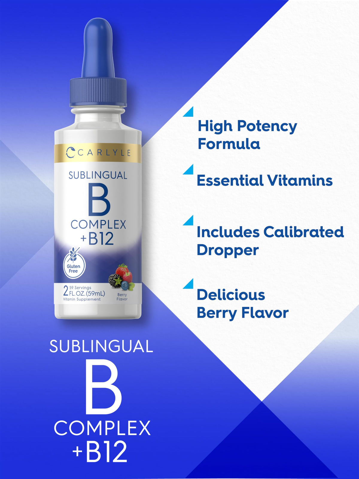 Vitamin B Complex Sublingual Liquid Drops 2 fl oz O677