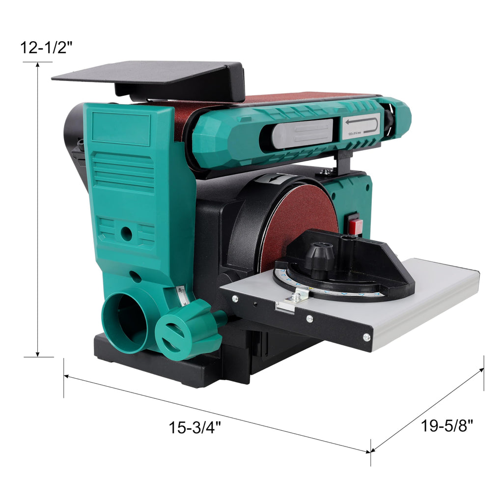 4" x 36" Belt 6" Disc Sander Combo, 120V/60Hz Bench Sander T5692