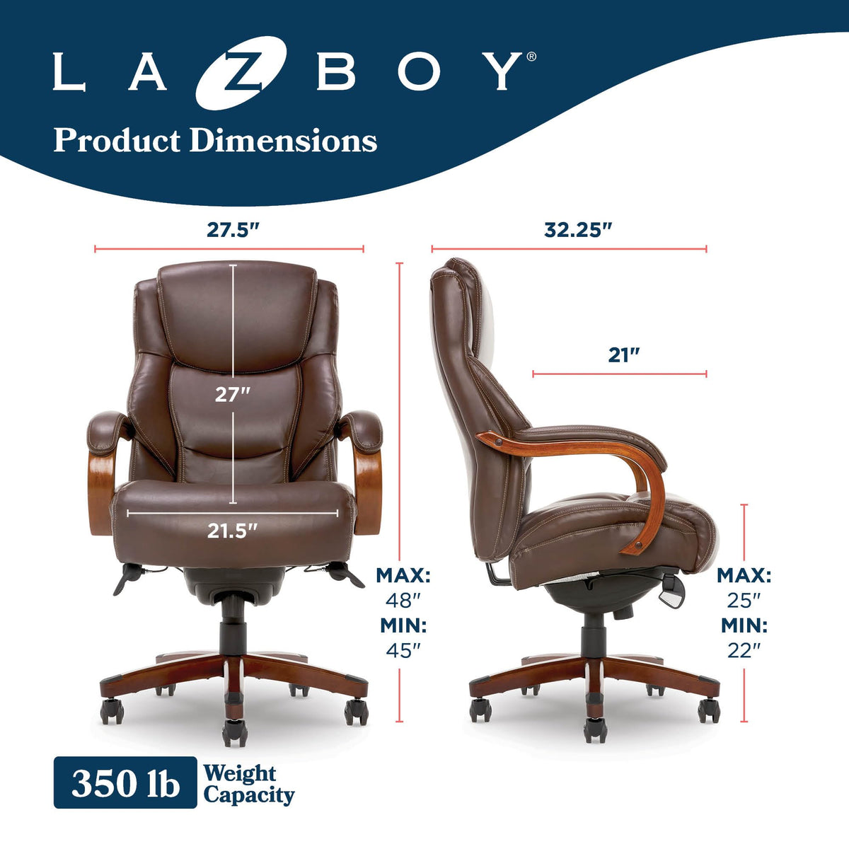 Big and Tall Leather Executive Office Chair M484