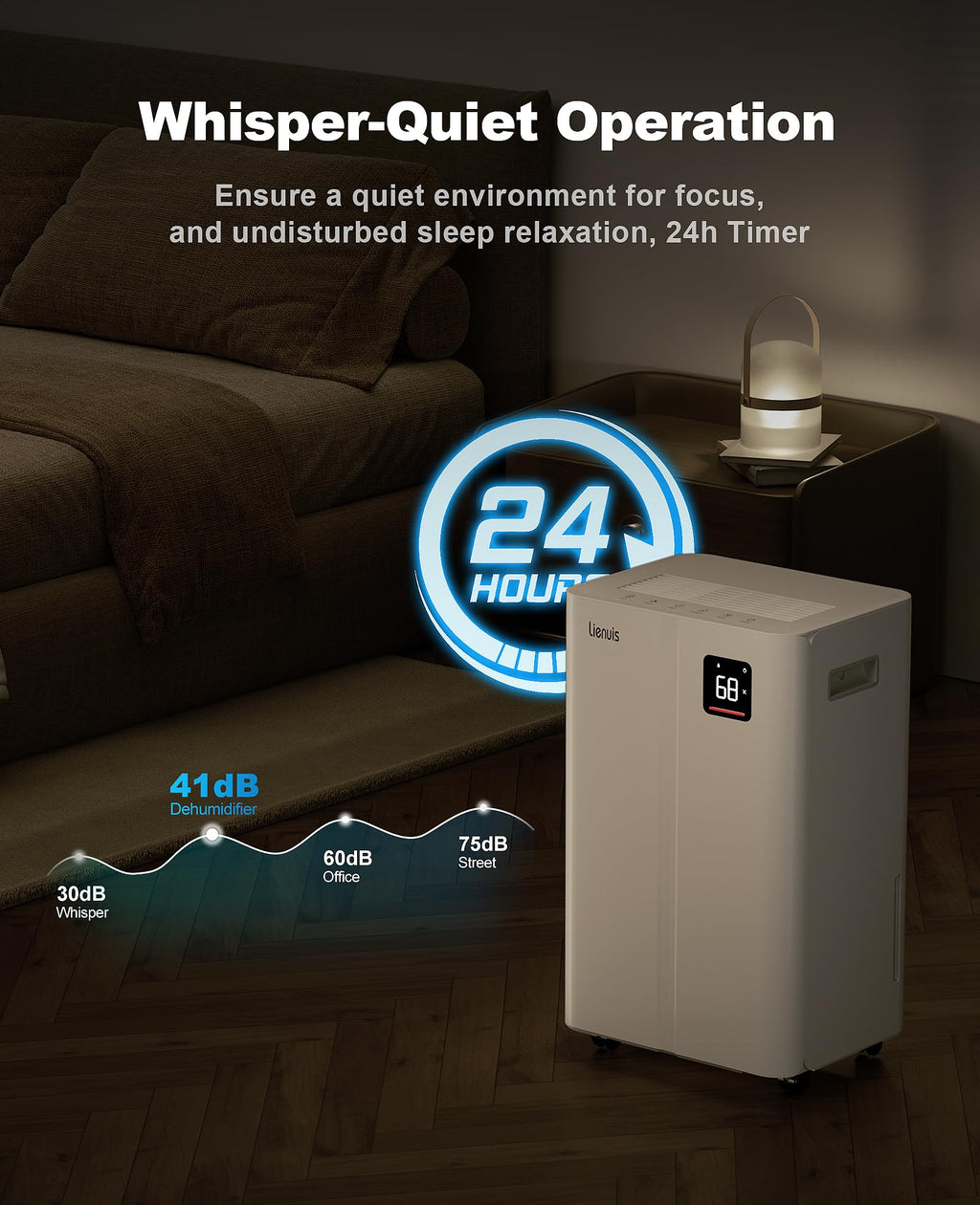 50 Pint Dehumidifier with Continuous Drain B5205