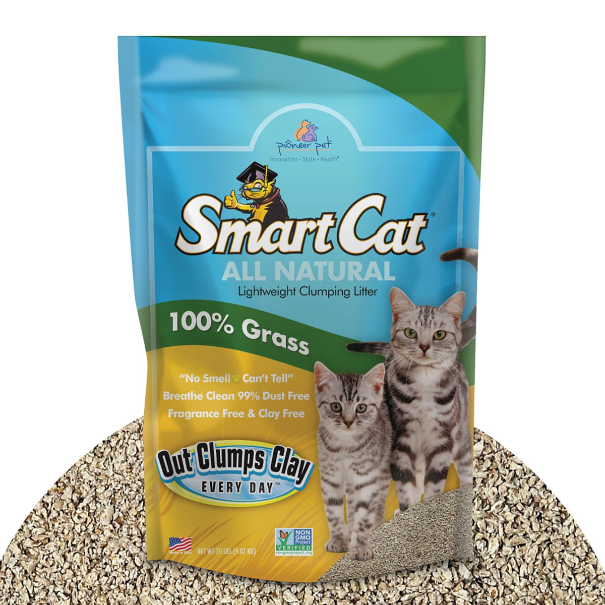 All Natural Clumping Cat Litter, 20 Pound, Unscented, Lightweight T7188