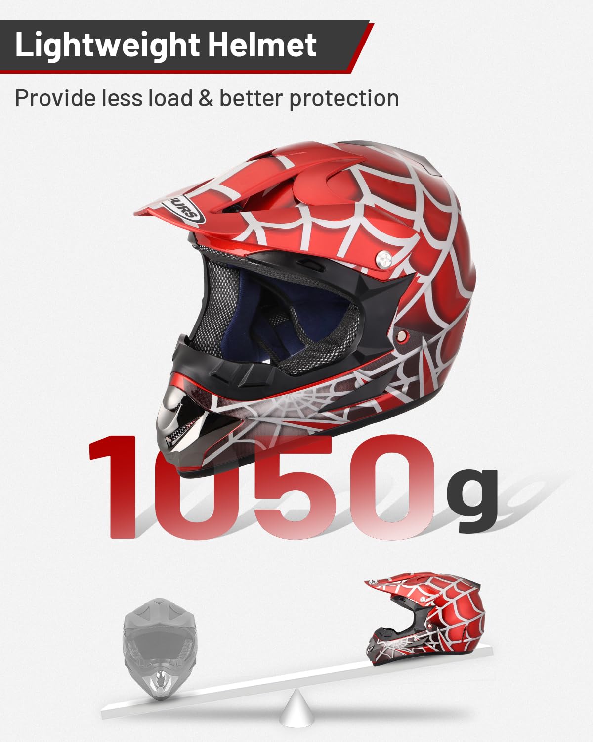 Youth DOT Approved Full Face Motocross Helmet Z405516