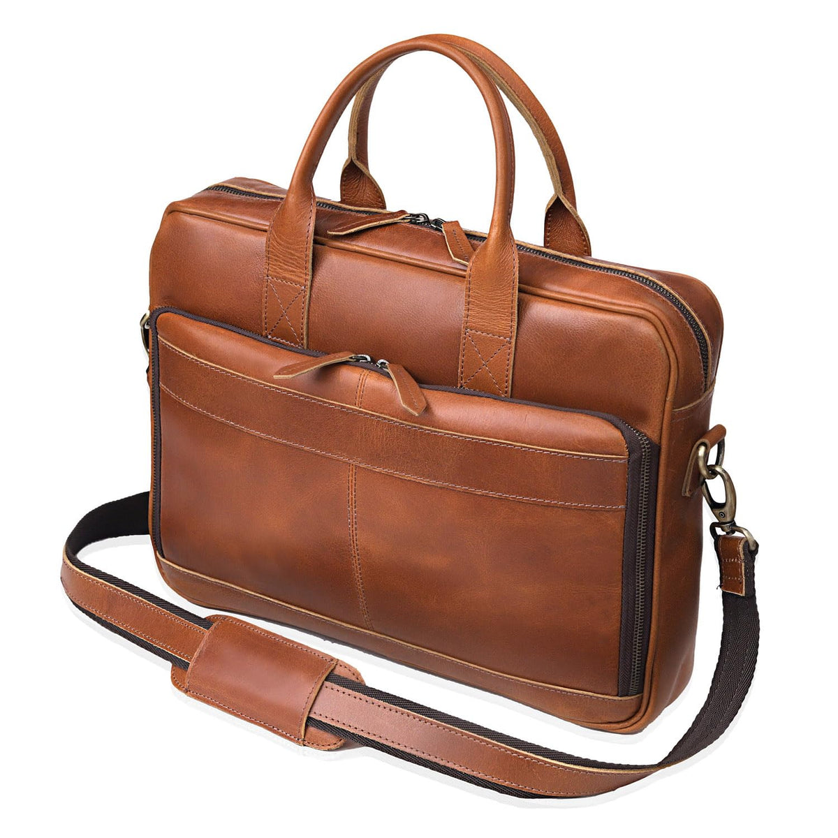 Leather Briefcase Bag E344