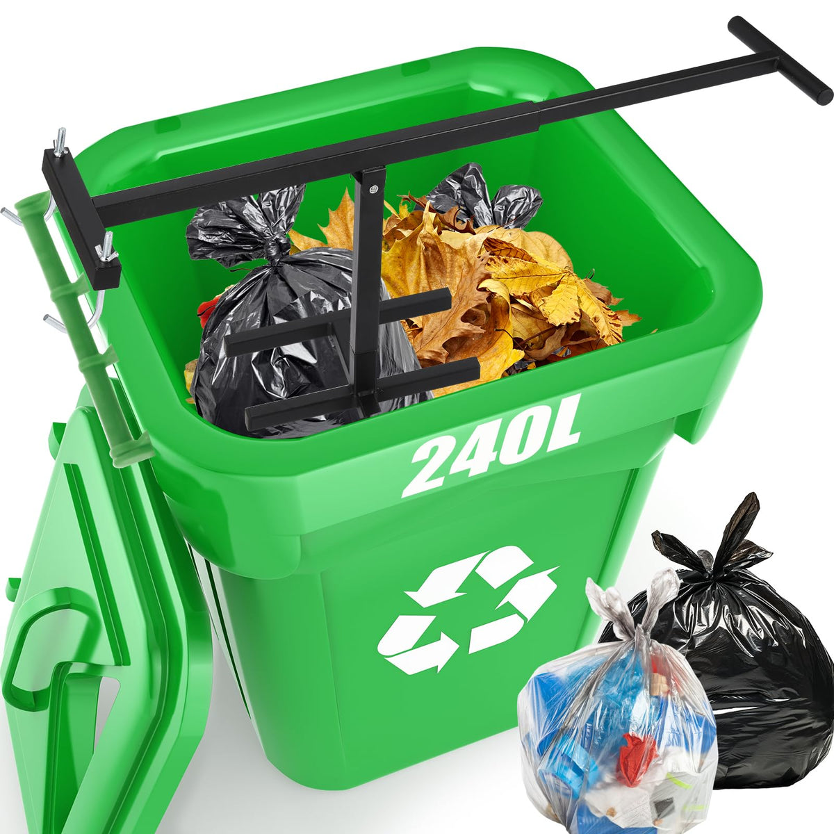 Manual Trash Compactor with Adjustable Handle P51432