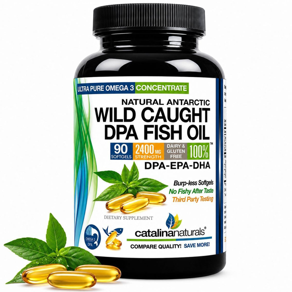 Omega-3 Fish Oil 2900 mg Softgels 90 Count B4695