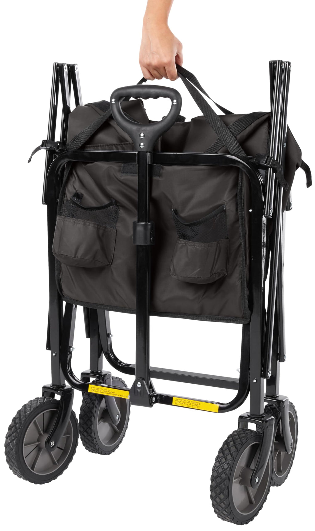 Collapsible Heavy Duty Utility Wagon 265 Pounds Capacity Black W77998