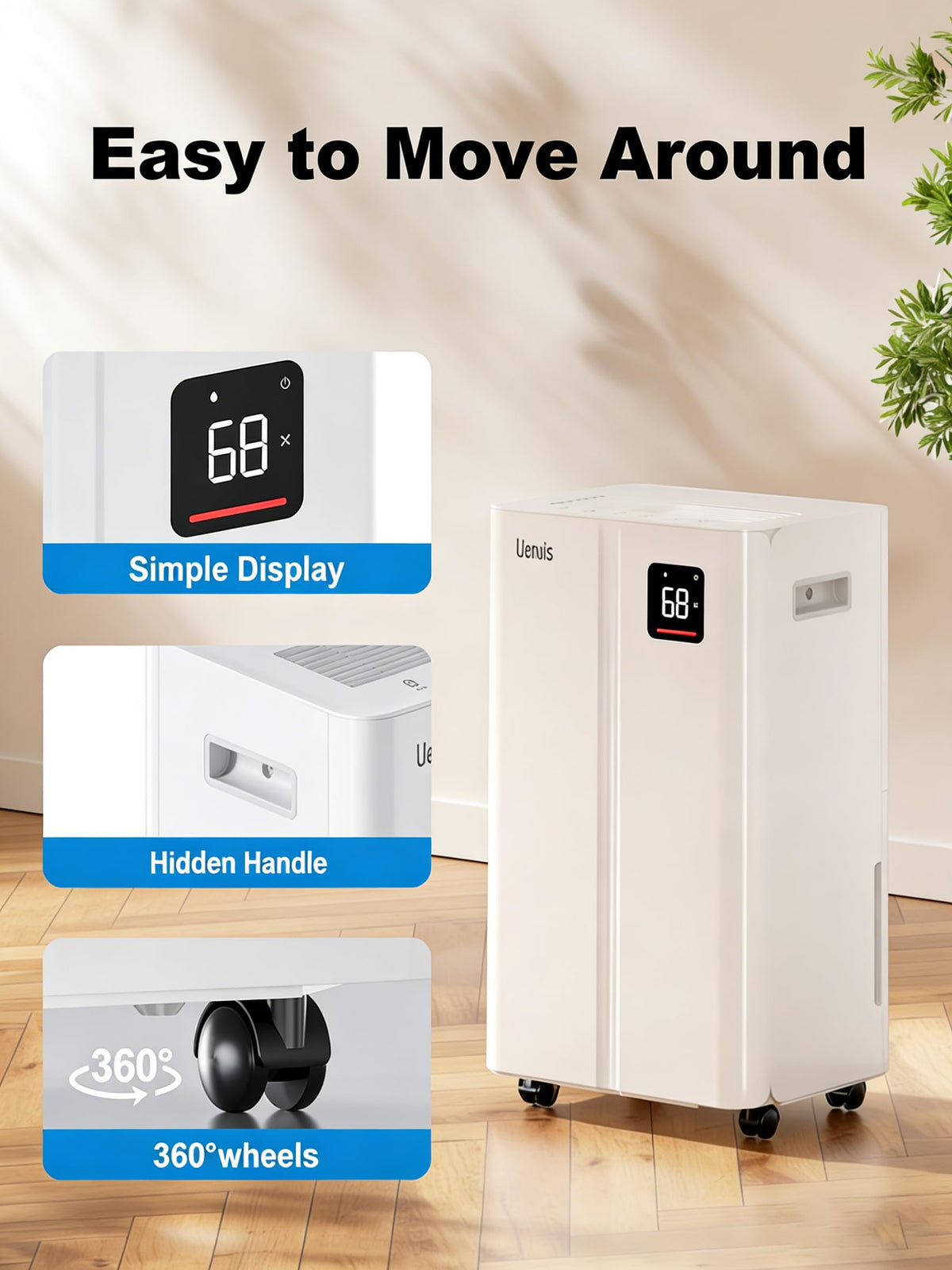 50 Pint Dehumidifier with Continuous Drain B5205