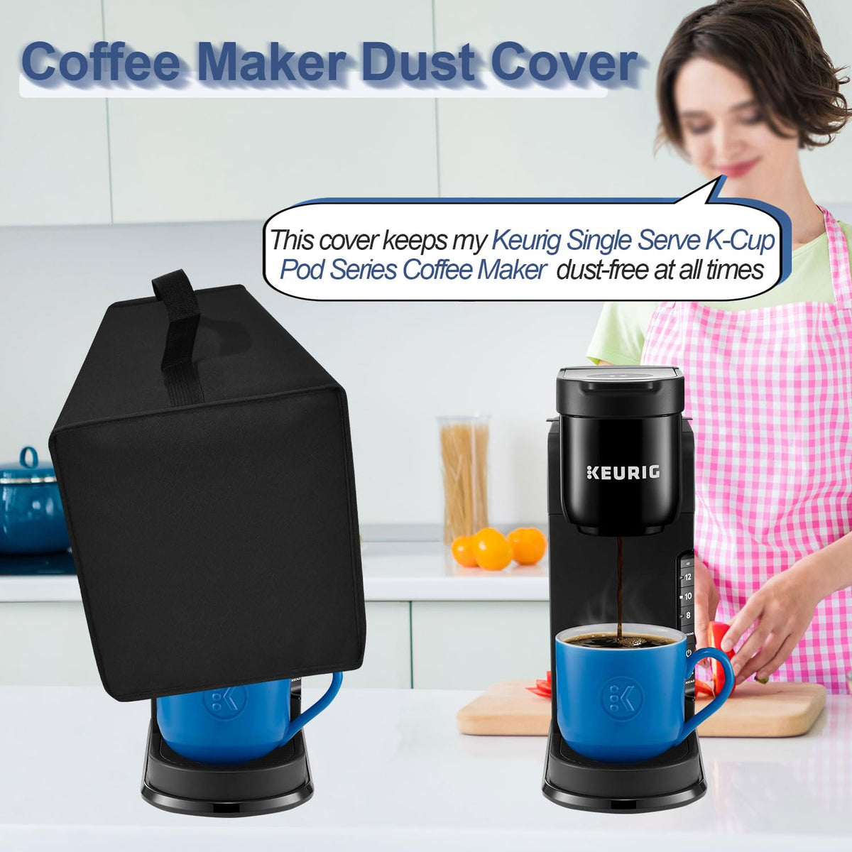 Black Coffee Maker Cover O9204