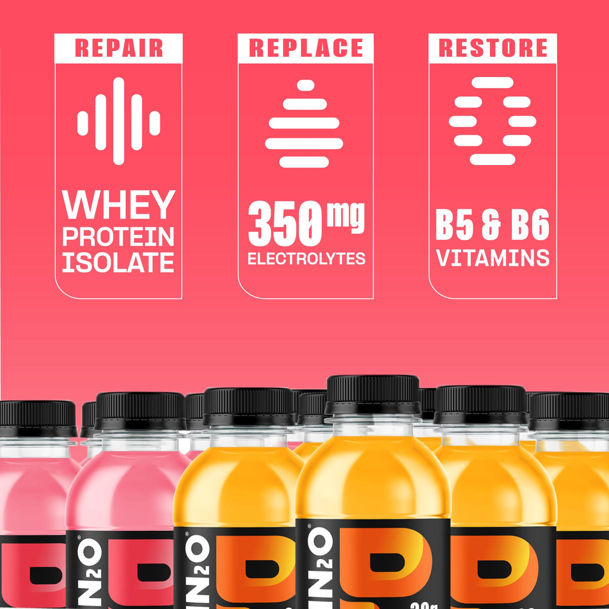 Clear Whey Protein & Electrolyte Beverage 20g Protein 16.9 fl oz 12 Count B42568