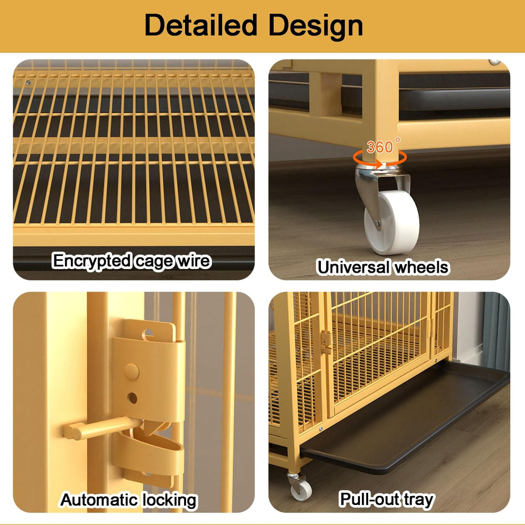 4-Tier Indoor Cat Enclosure with Ramp and Multiple Doors O544