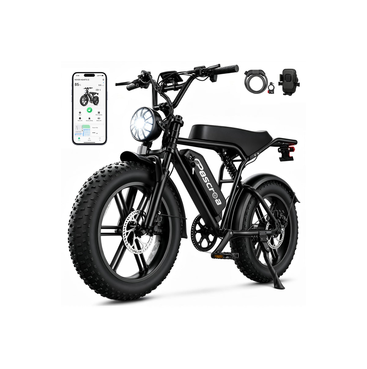 1500W Peak 20" Fat Tire Electric Bike J550