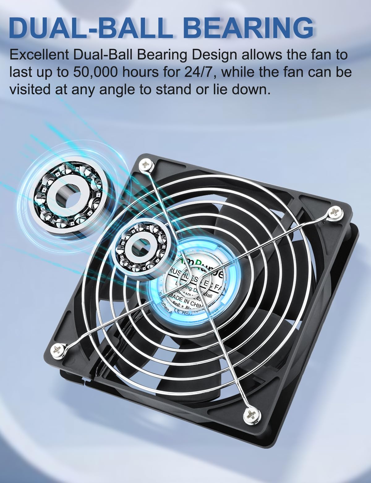 120mm x 25mm 120V Brushless Axial Fan C318