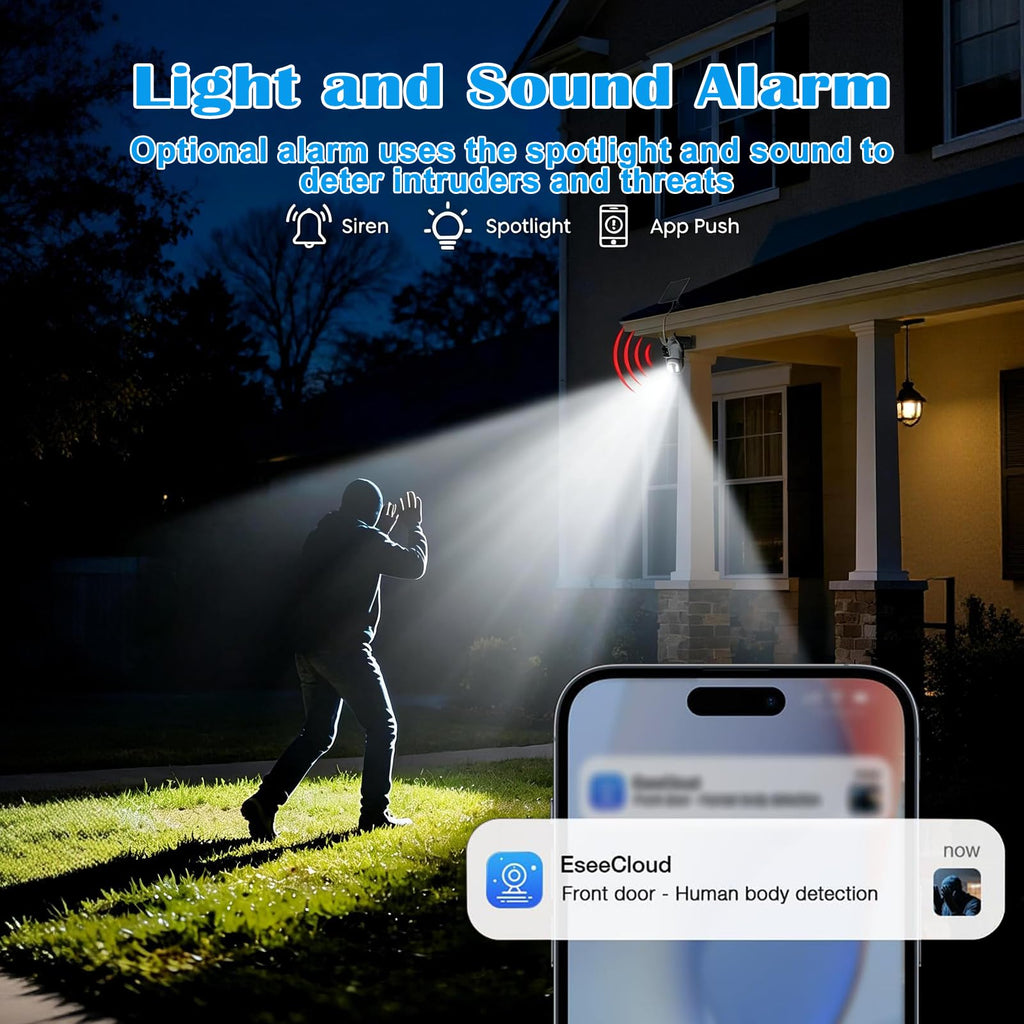 4G Solar Security Camera System with Base Station T779029