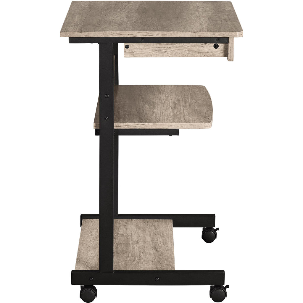 Gray 3-Tier Rolling Cart with Drawer L815337