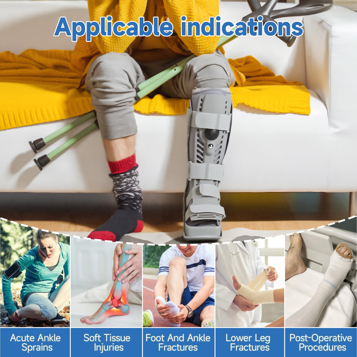 Tall Inflatable Orthopaedic Walking Boot X12986