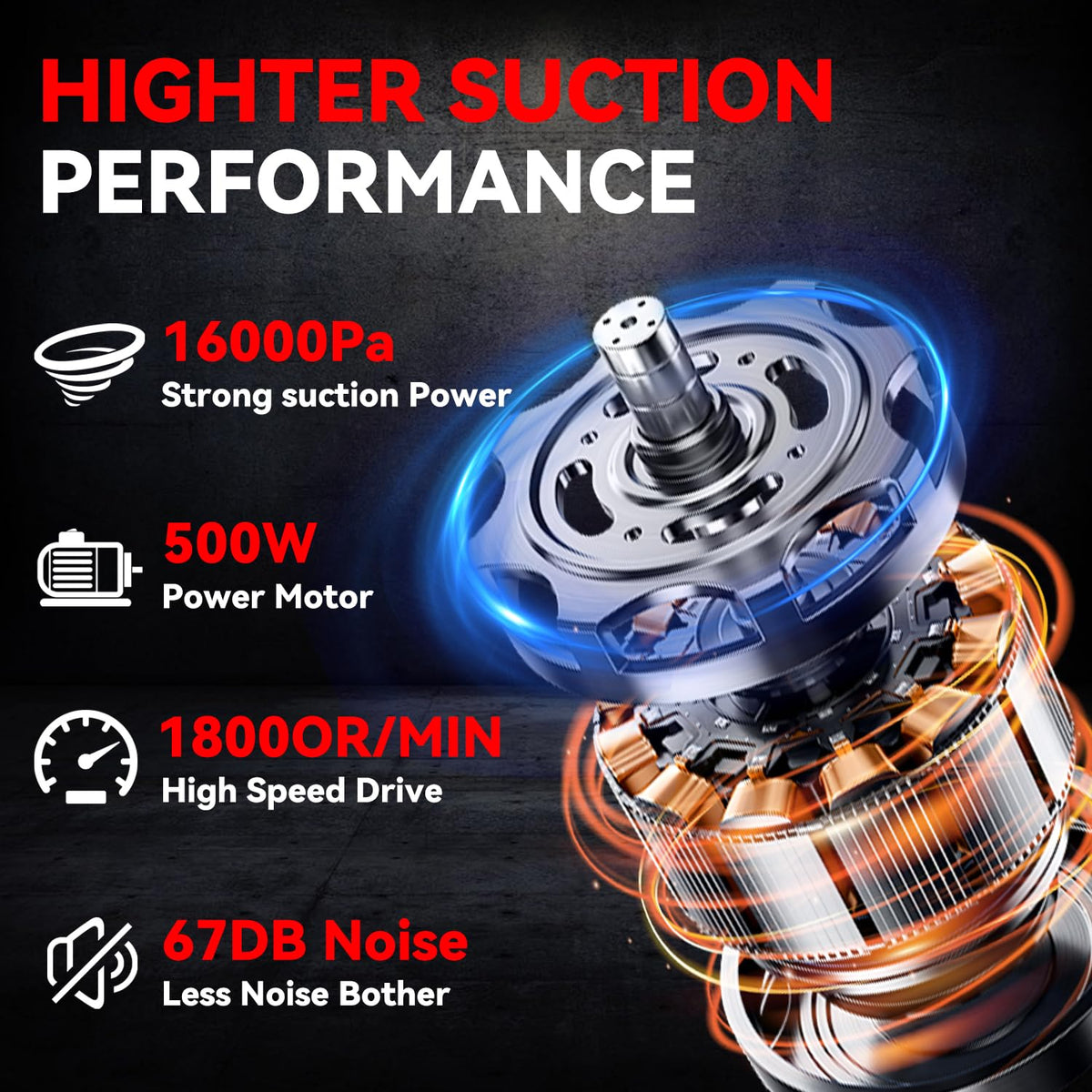 Cordless Handheld Vacuum with 500W Motor C841729