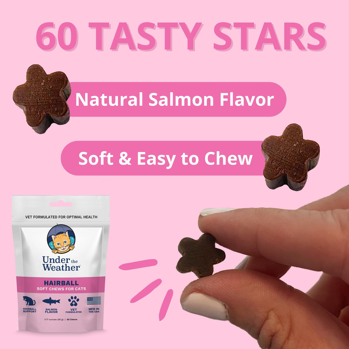 Star Shaped Soft Chews for Cats M6363