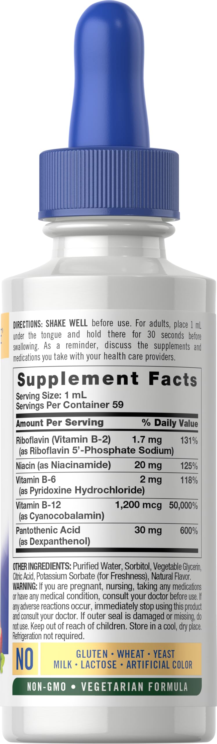 Vitamin B Complex Sublingual Liquid Drops 2 fl oz O677