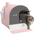 Pink Covered Cat Litter Box with Scoop G413