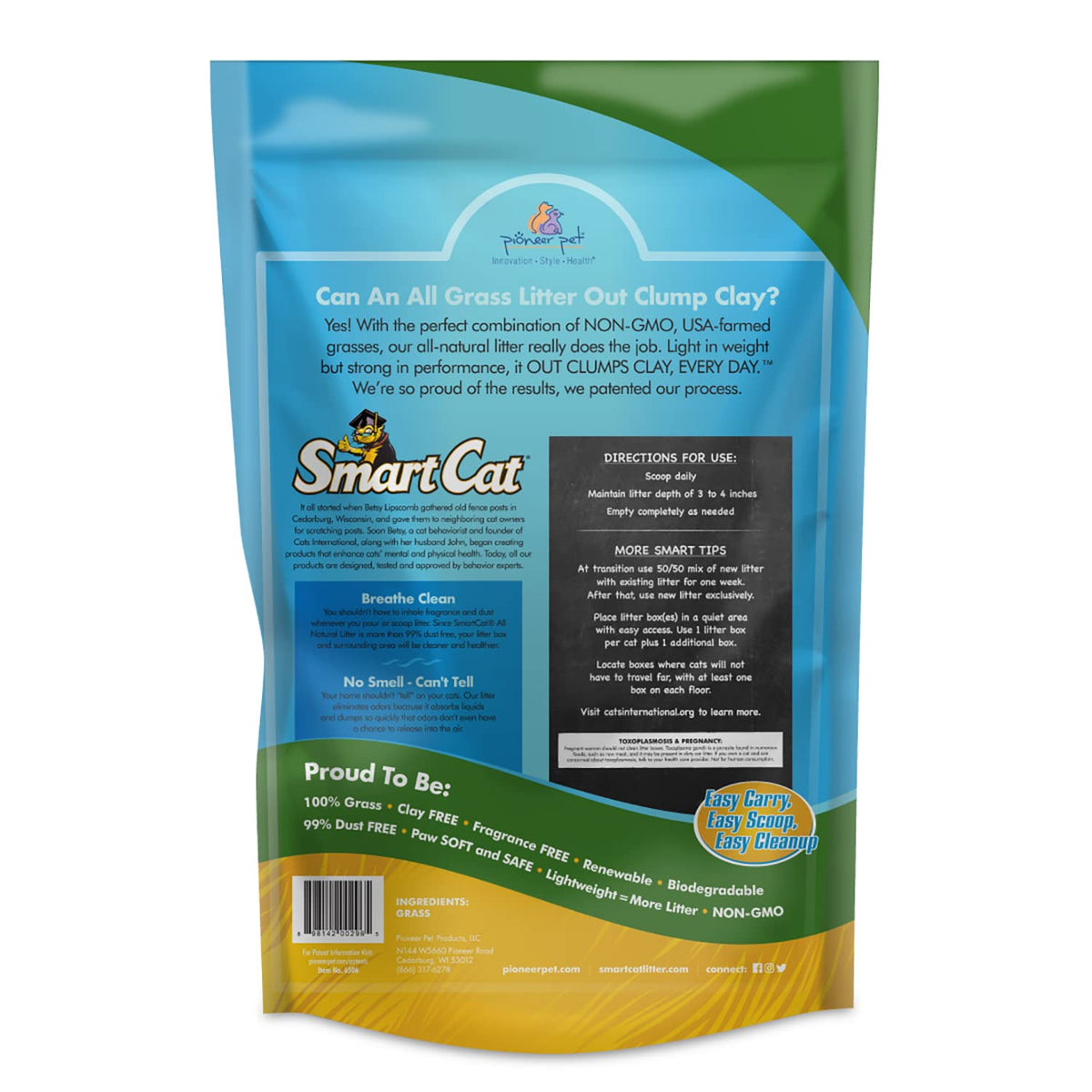 All Natural Clumping Cat Litter, 20 Pound, Unscented, Lightweight T7188
