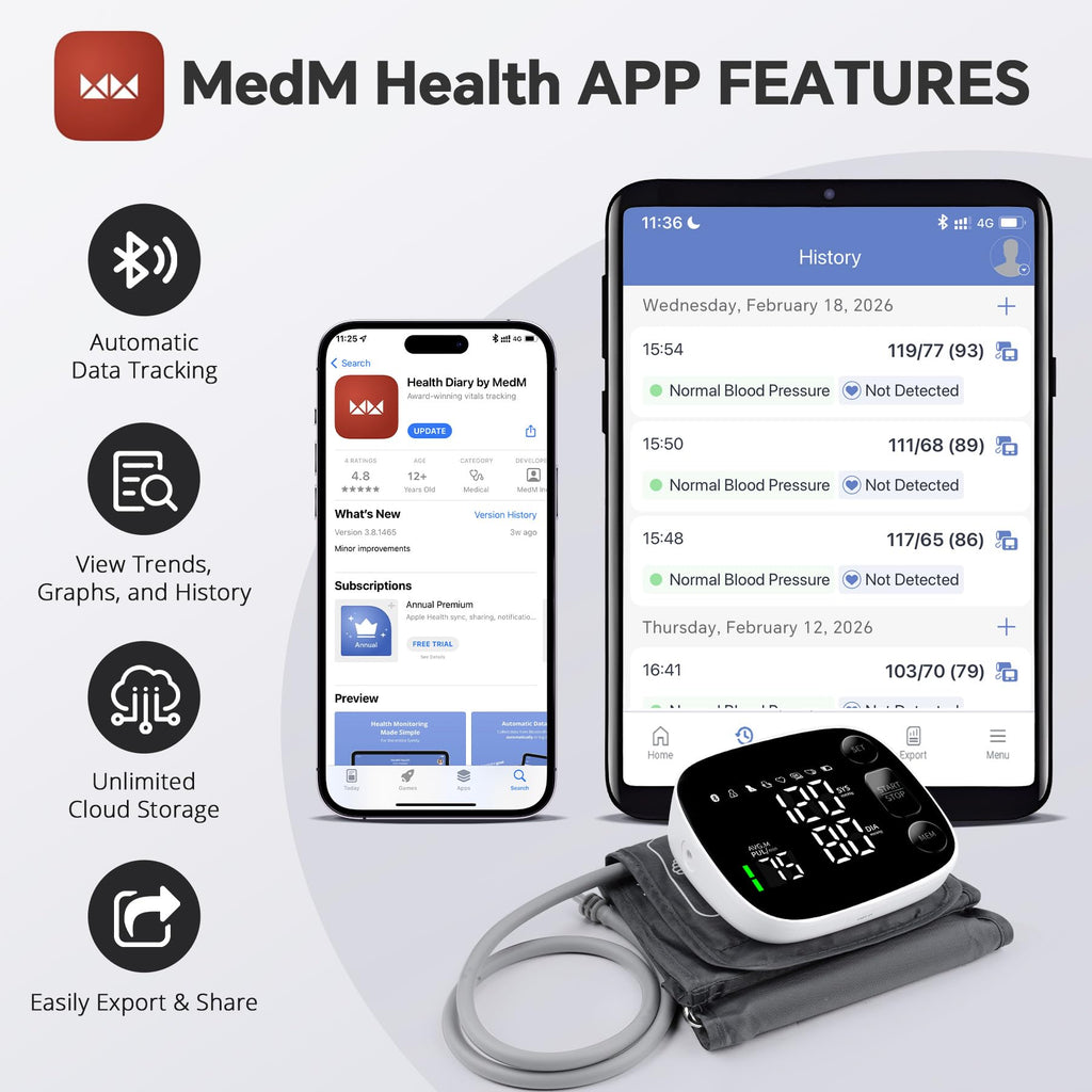 Blood Pressure Monitor Bluetooth Upper Arm P60053