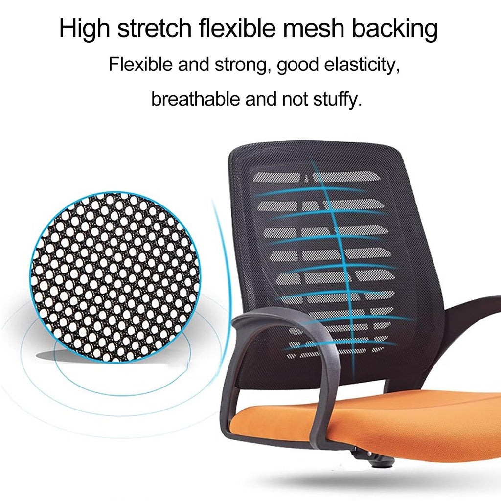 Orange Ergonomic Mesh Office Chair with Lumbar Support F234455