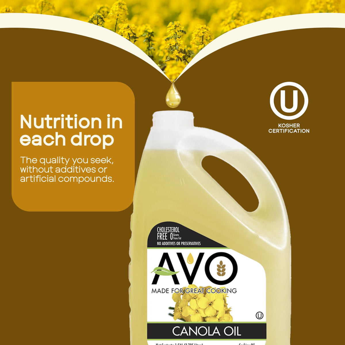 100% Pure Canola Oil 1 Gallon I21266