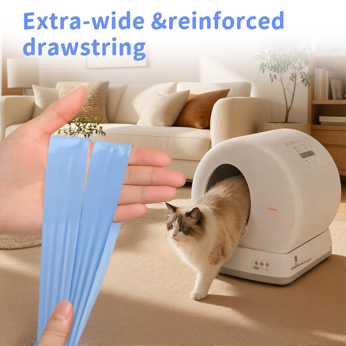 120 Count Self-Cleaning Cat Litter Box Liners F971