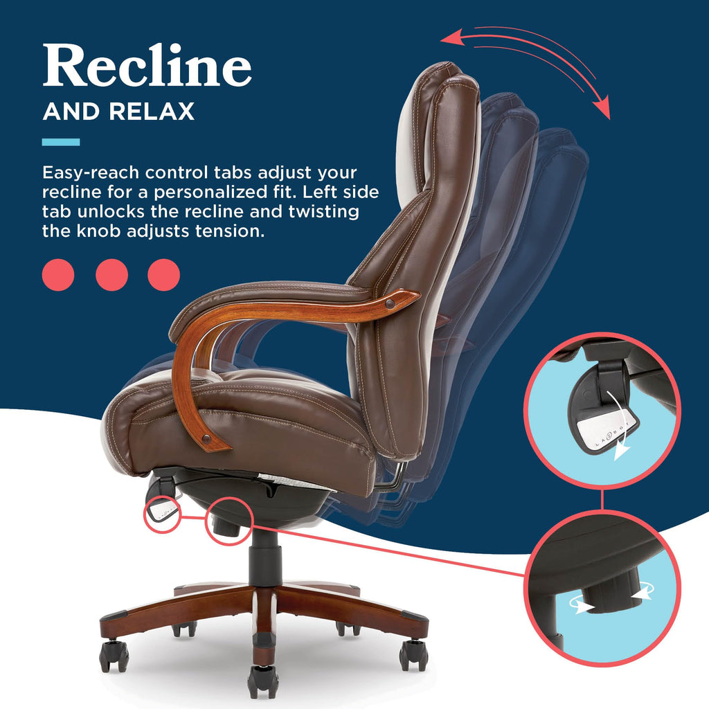 Big and Tall Leather Executive Office Chair M484