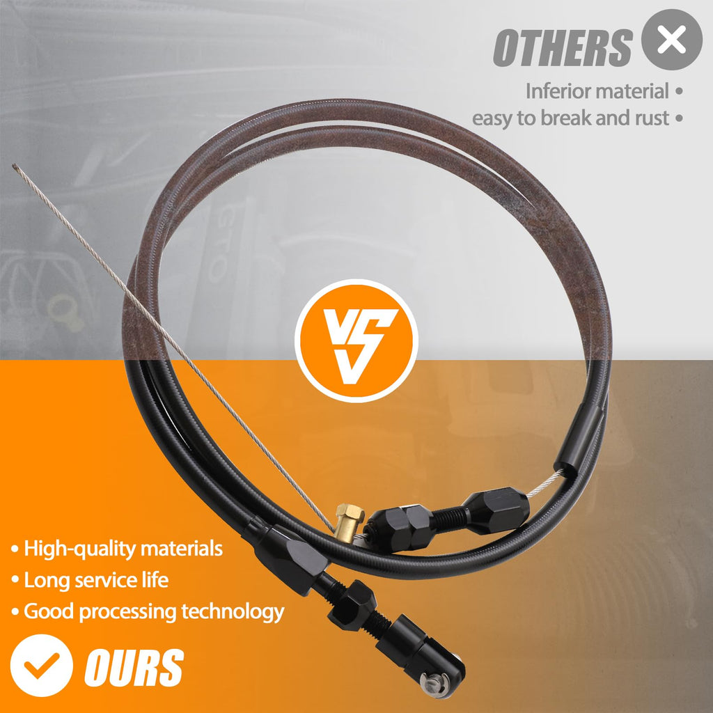 36-Inch LS Throttle Cable Stainless Steel Braided O609900