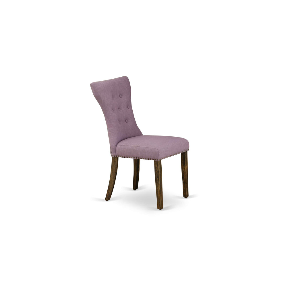 9 Piece Walnut Dining Set with 8 Upholstered Chairs G93268