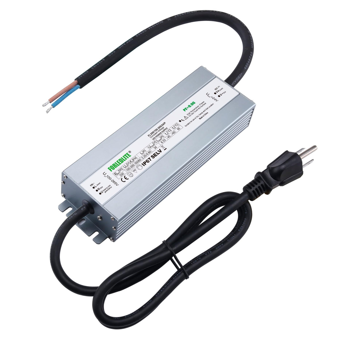 100~265V AC to DC 24V 200W IP67 Waterproof LED Power Supply Transformer H51900