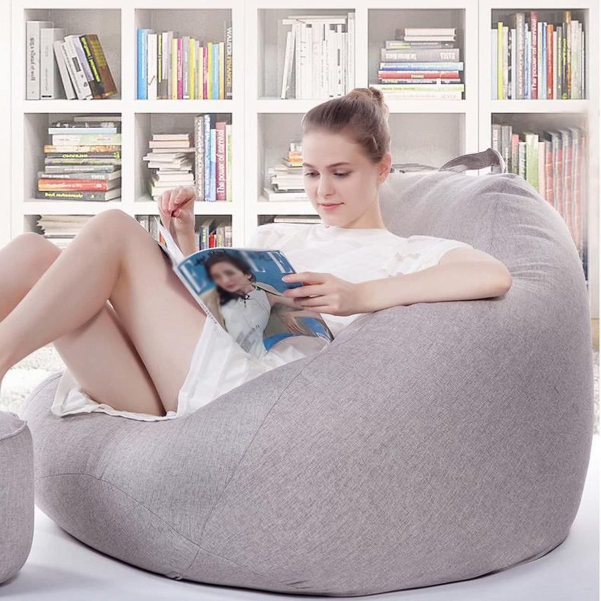 Yellow Bean Bag Chair Cover 70x80cm F41499