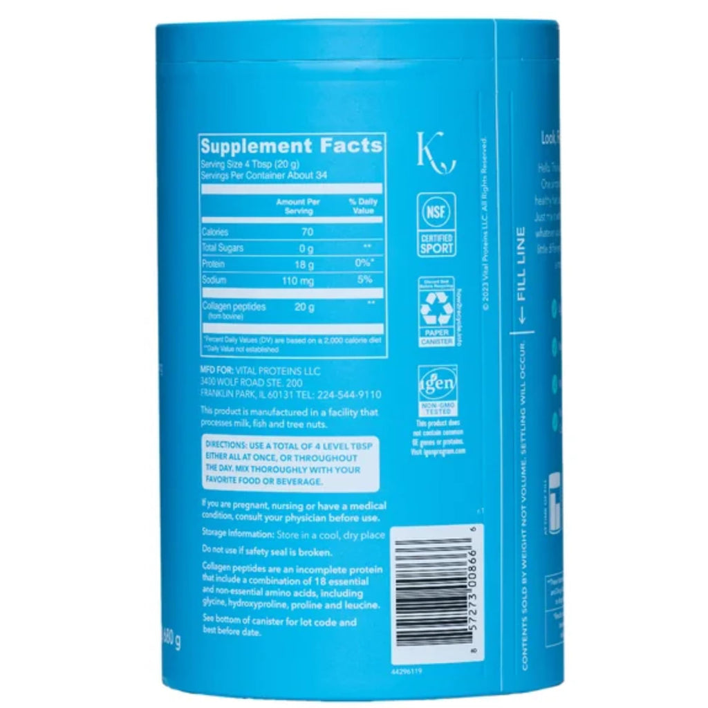Collagen Peptides Unflavored Dietary Supplement 24 Oz G217303