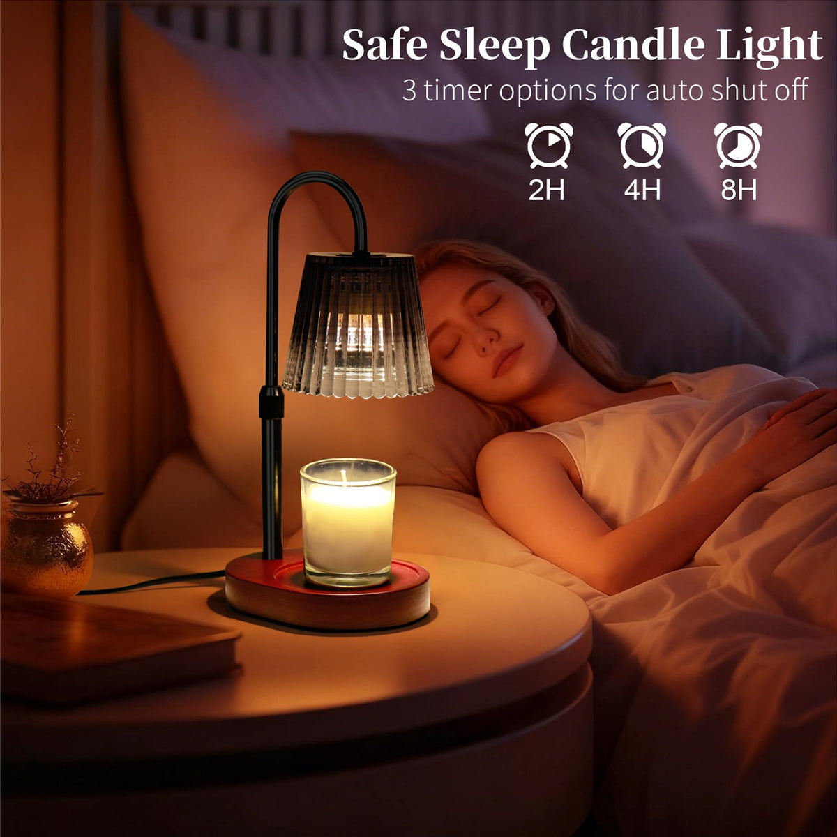 Candle Warmer Lamp with Timer and Dimmable Control P214459