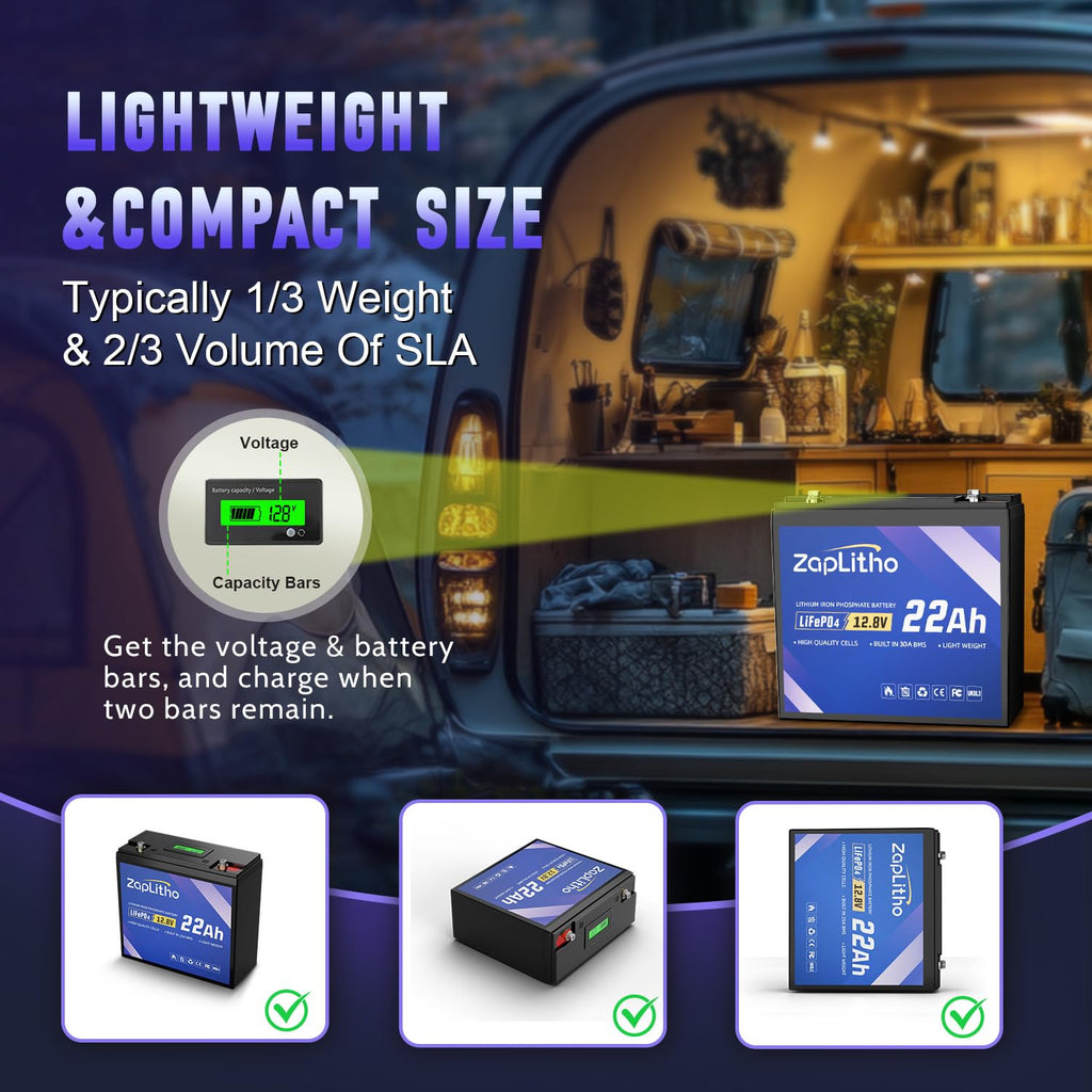12V 22Ah LiFePO4 Lithium Battery P677773