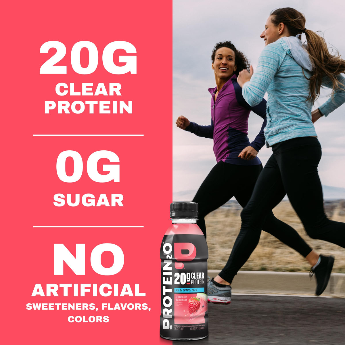Clear Whey Protein & Electrolyte Beverage 20g Protein 16.9 fl oz 12 Count B42568