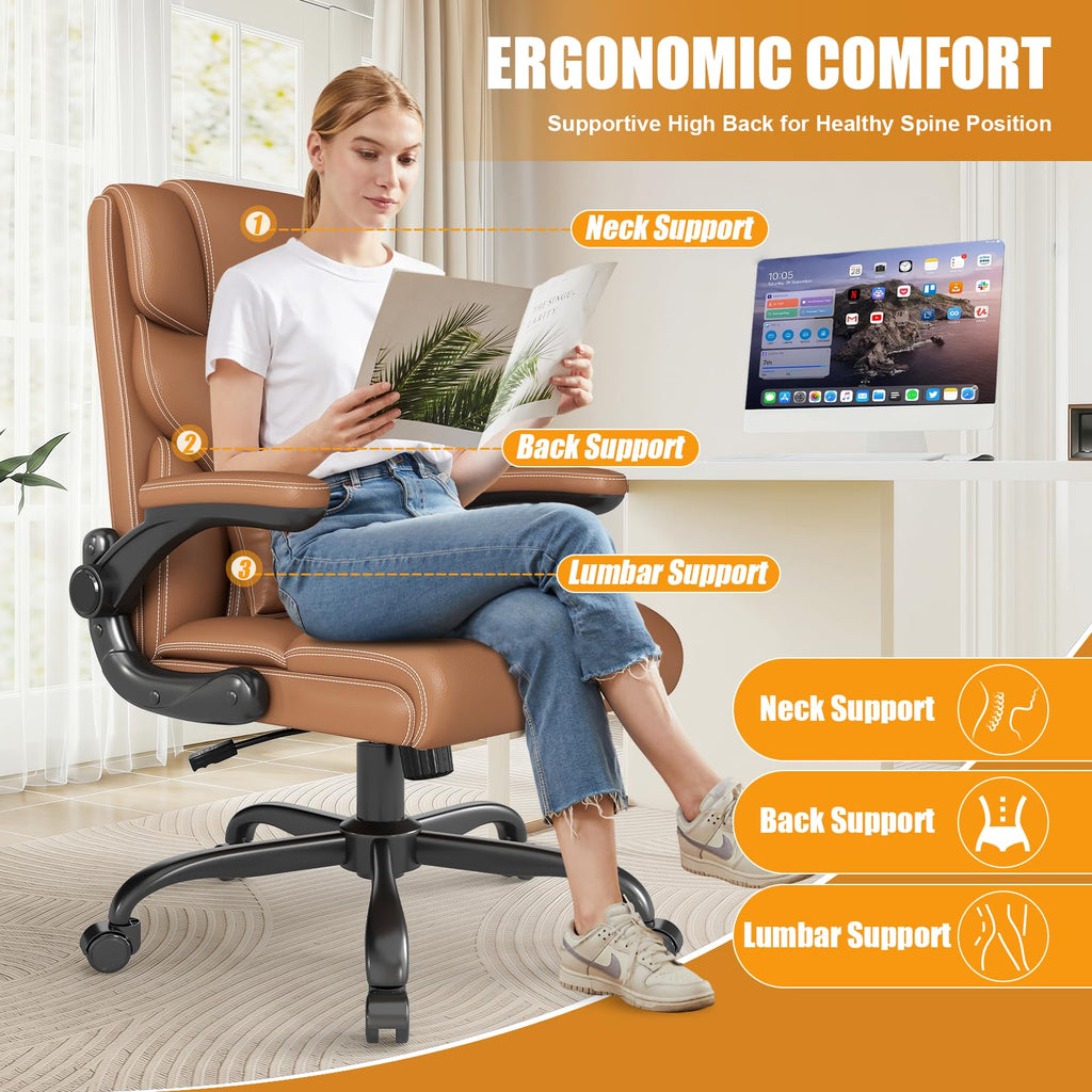 Ergonomic Office Chair with Flip-up Armrests S5699