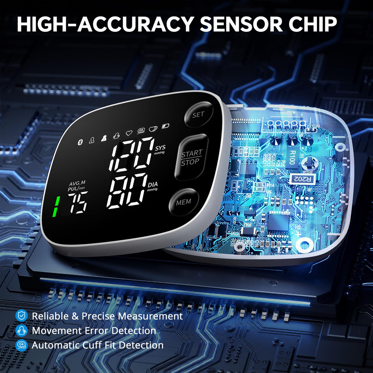 Blood Pressure Monitor Bluetooth Upper Arm P60053