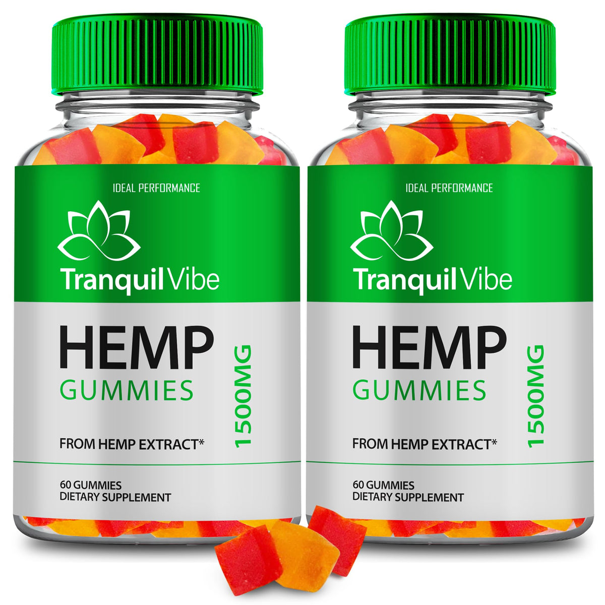 Hemp Gummies Maximum Strength All Natural 2 Pack V8839