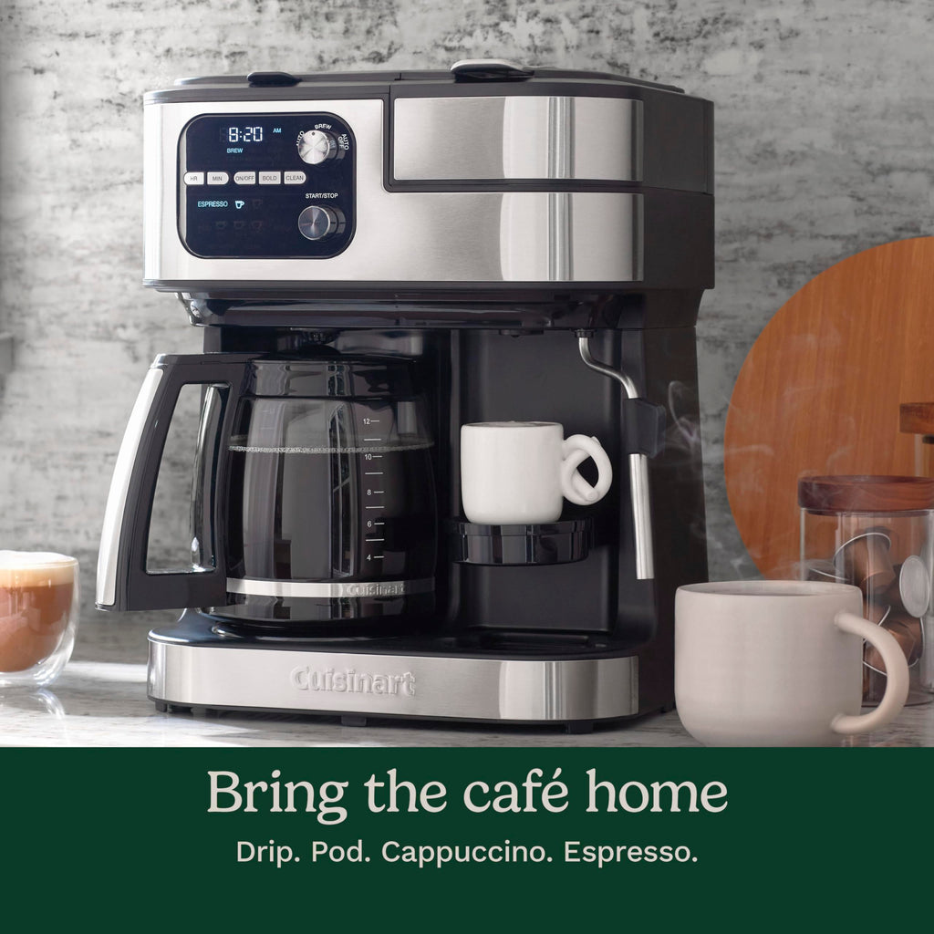 4-in-1 Coffee Maker with Three Brewing Sizes, Black A553161