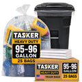 95-100 Gallon Clear Heavy Duty Trash Bags E71175