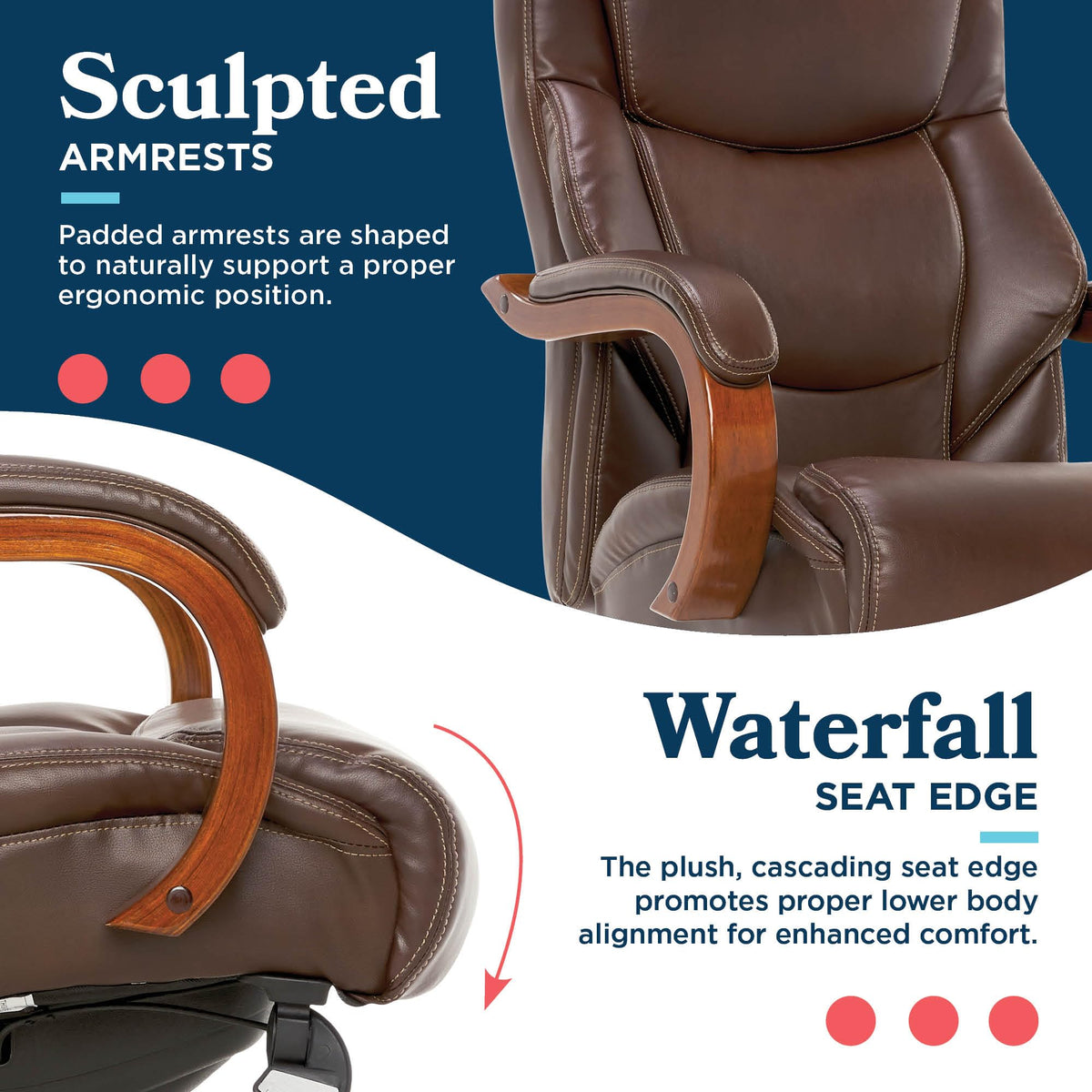 Big and Tall Leather Executive Office Chair M484