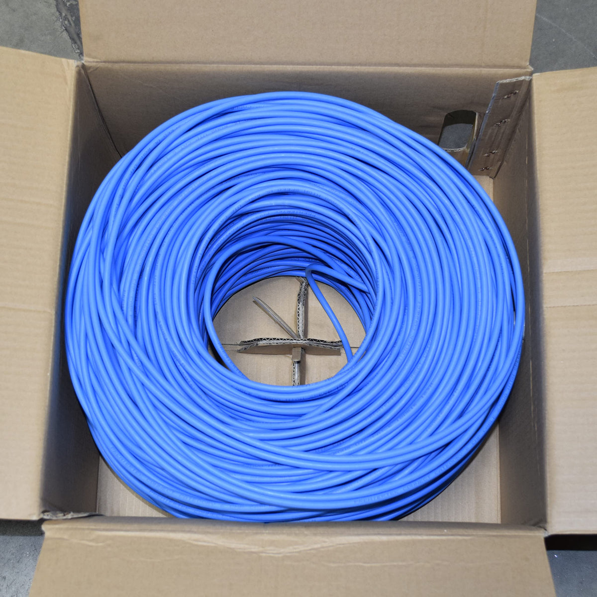 1000Ft Cat6 Plenum 23AWG Solid UTP Network Cable (Blue) I7114