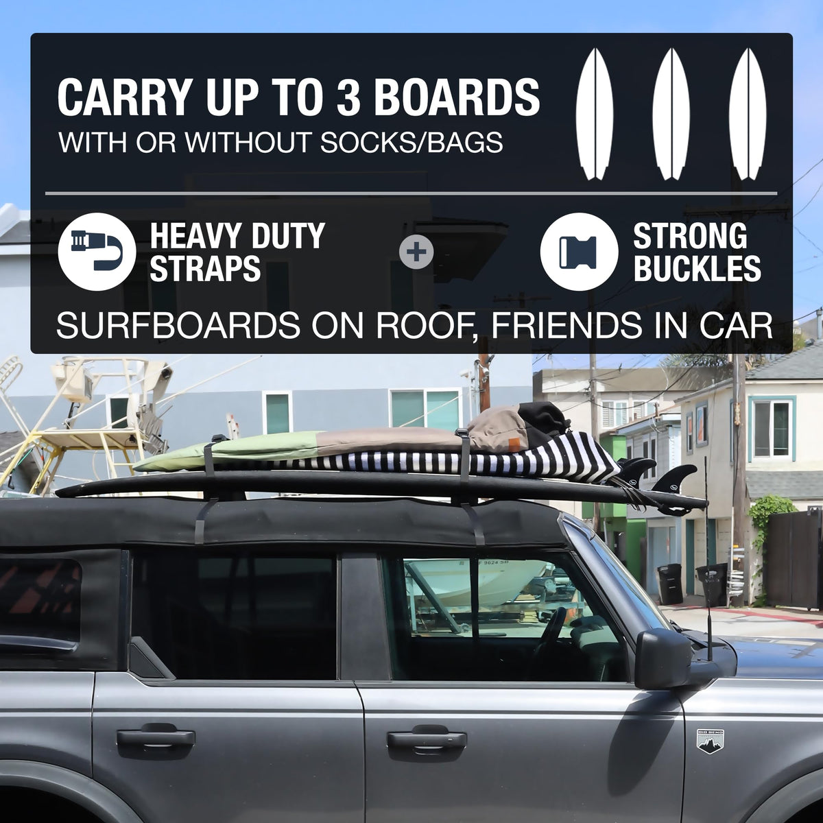 Padded Surfboard Car Racks B75421