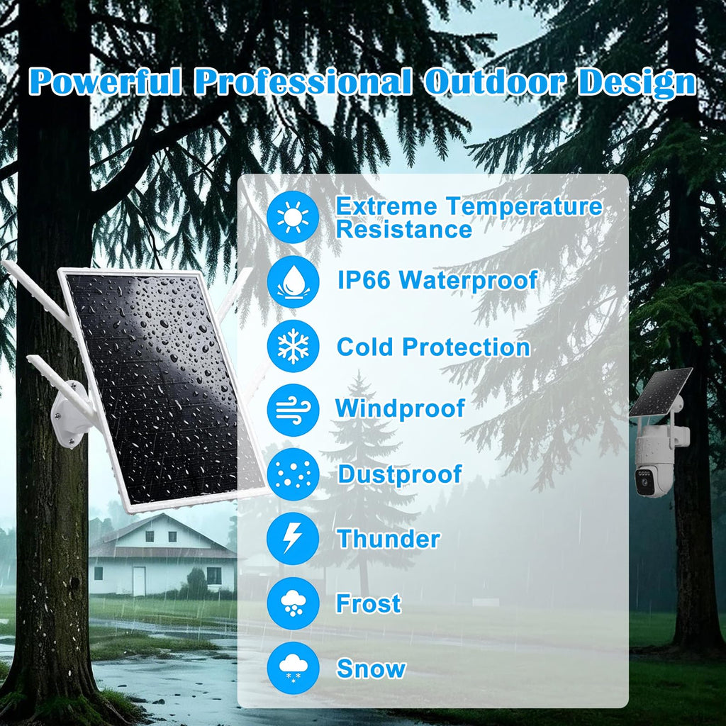4G Solar Security Camera System with Base Station T779029