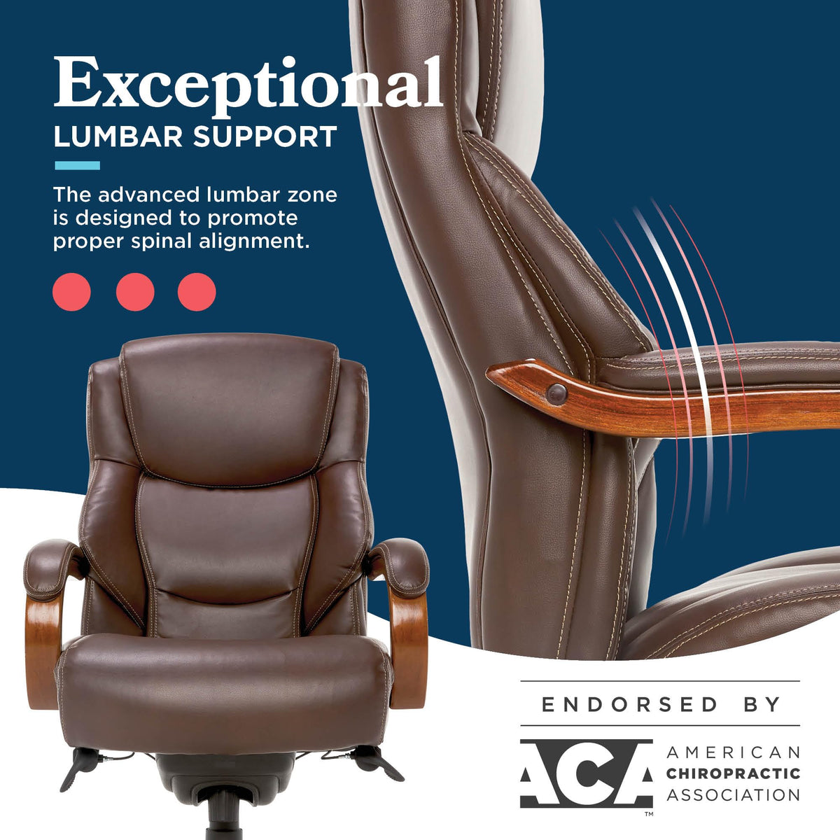 Big and Tall Leather Executive Office Chair M484